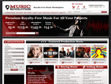 Tablet Screenshot of musicrevolution.com